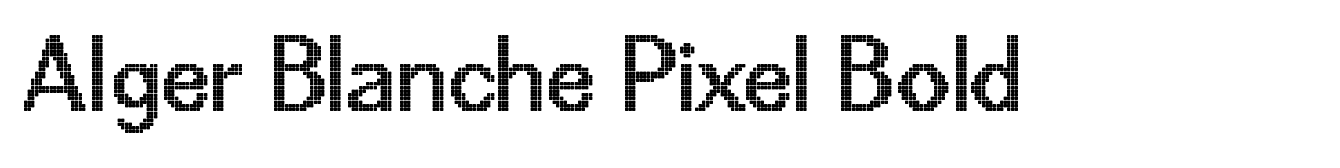 Alger Blanche Pixel Bold